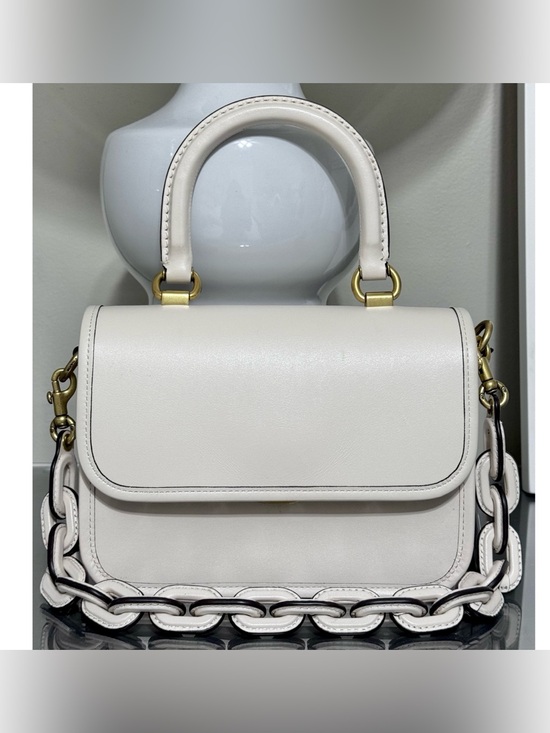 Coach Handbags - COACH Rogue Top Handle Satchel Bag, CHALK